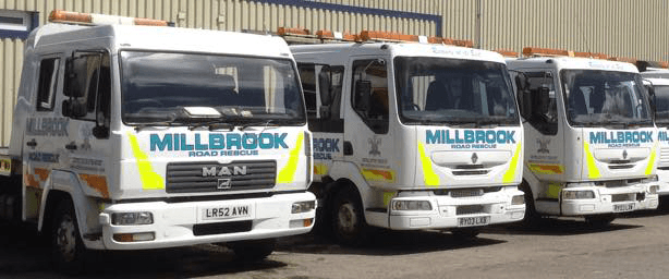 Rank of 3 Millbrook Recovery Trucks