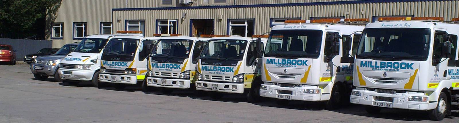 Rank of Millbrook recovery Trucks and Vans